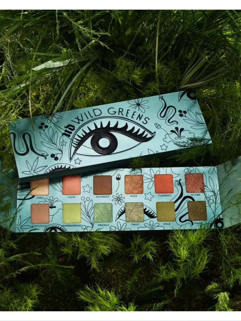 Urban Decay Wild Greens Eyeshadow Palette Green Shades NEW Vegan Cruelty-Free